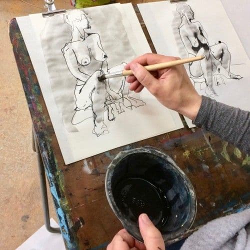 Stages de dessin peinture d'après modèle vivant