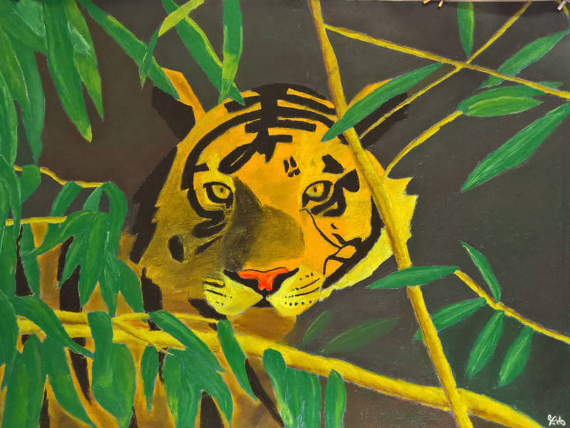 Dans la jungle -  - Atelier Saint Fargeau - Peinture enfant