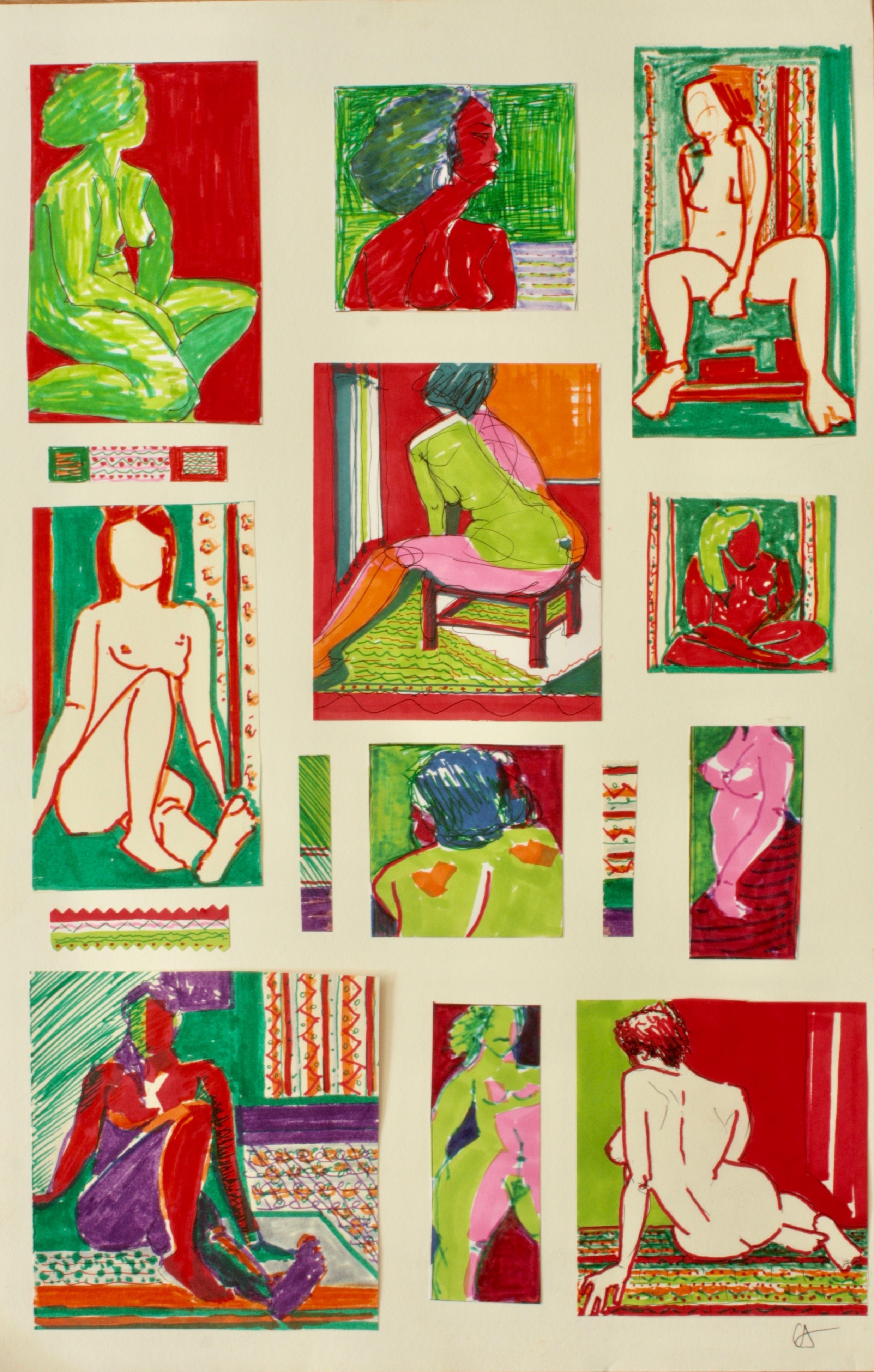Recherche de composition - Atelier Saint Fargeau - Recherche de composition